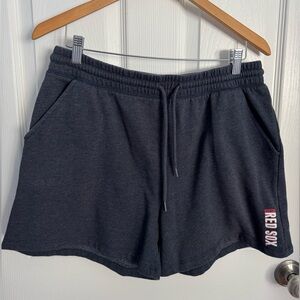 MLB Red Sox Women's Athletic Shorts Dark Blue by Campus Lifestyle